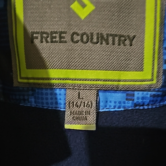 Free Country Blue Kids Ski Jacket - Picture 2 of 4